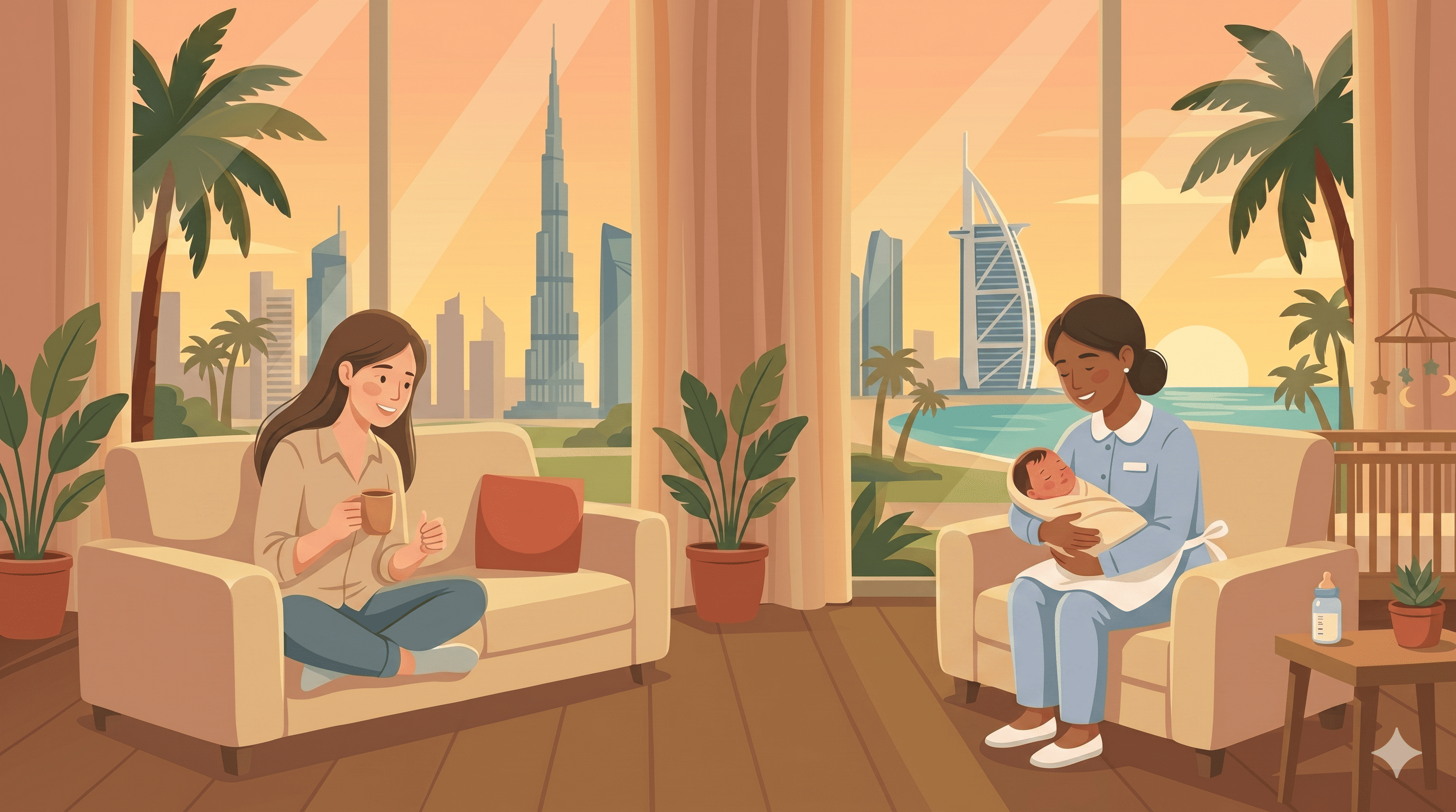Hiring a Nanny for Newborn in Dubai and across UAE